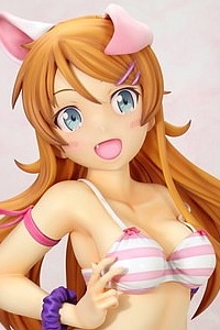 Grand Toys Super Figure Ore no Imoto ga Konna ni Kawaii Wake ga Nai Kousaka Kirino -Nekomimi Swimsuit Ver.- Soft Bust Edition 1/2.5 PVC Figure (2nd Production Run)