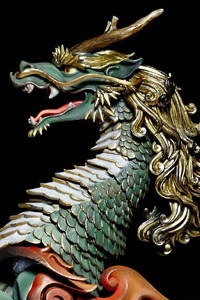 KAIYODO TK Project KT-002 Takeya Style Jizai Okimono Kirin Painted Edition