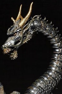 KAIYODO TK Project KT-003 Takeya Style Jizai Okimono Dragon Iron Rust Edition