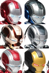 Beast Kingdom Kids Nations Series 004 Iron Man 3 Earphone Jack Accessory 6 Figures 1BOX