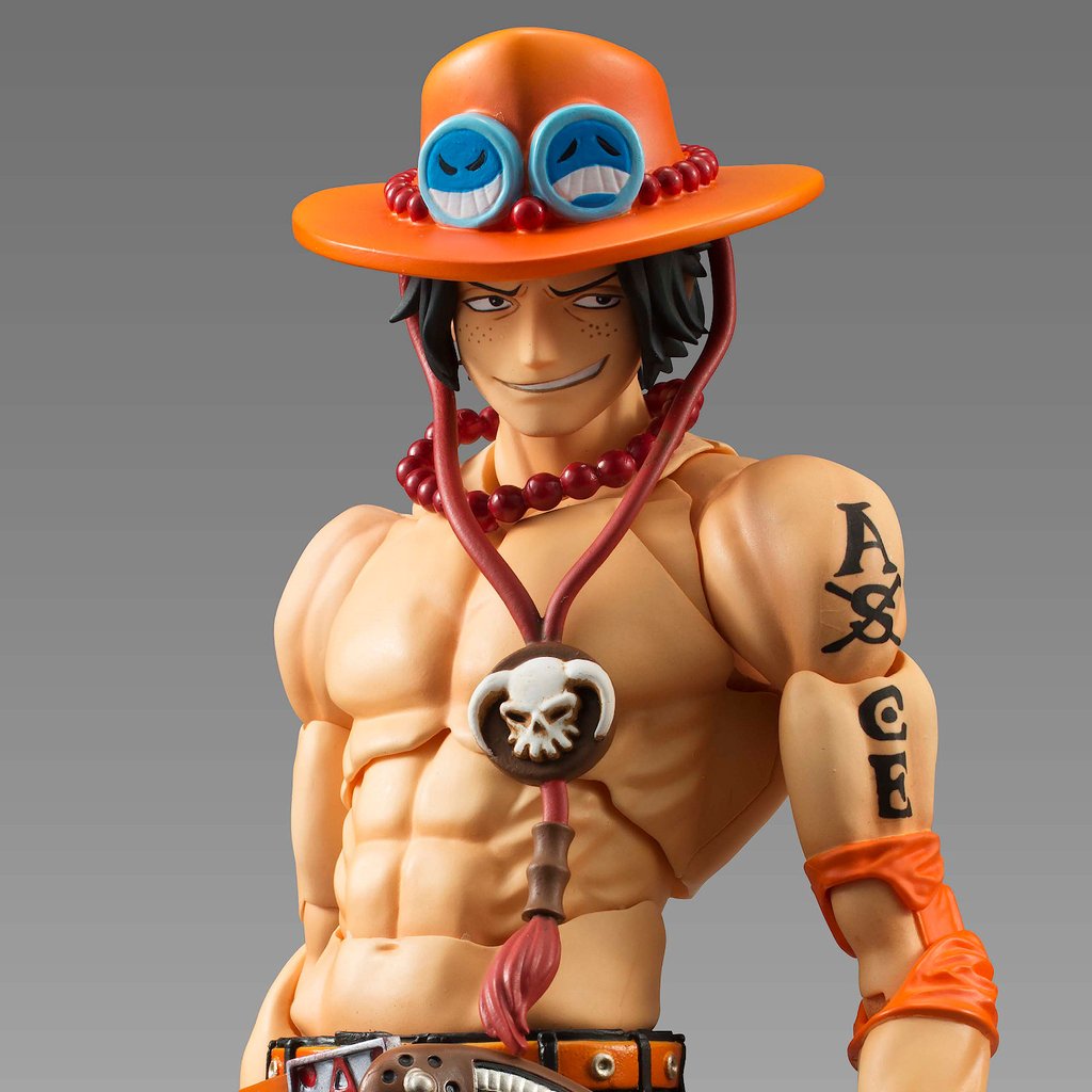 Variable Action Heroes ONE PIECE PORTGAS D ACE Figure Megahouse RARE Anime 