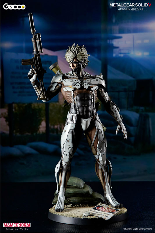 Gecco Metal Gear Solid 5 Ground Zeroes Jamais Vu Mission Raiden White Armor Ver 1 6 Pvc Figure Figures Plastic Kits Otaku Hq