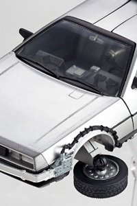 KAIYODO FIGURE COMPLEX MOVIE REVO Series No.001 Back to the Future II DeLorean (2nd Production Run)