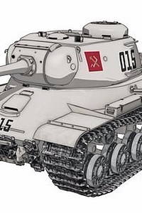 PLATZ Girls und Panzer IS-2 Pravda High School 1/35 Plastic Kit