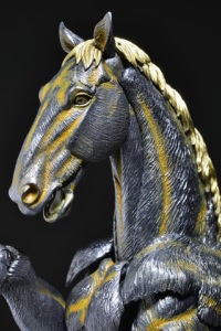 KAIYODO KT Project KT-007 Takeya Style Jizai Okimono Horse Iron Rust