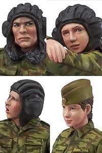 MAX FACTORY PLAMAX 35-01 Russia Modern Tank Crew Set 1/35 Plastic Kit (2nd Production Run)