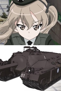 PLATZ Girls Und Panzer The Movie T28 Super Heavy Tank University Select Team 1/35 Plastic Kit