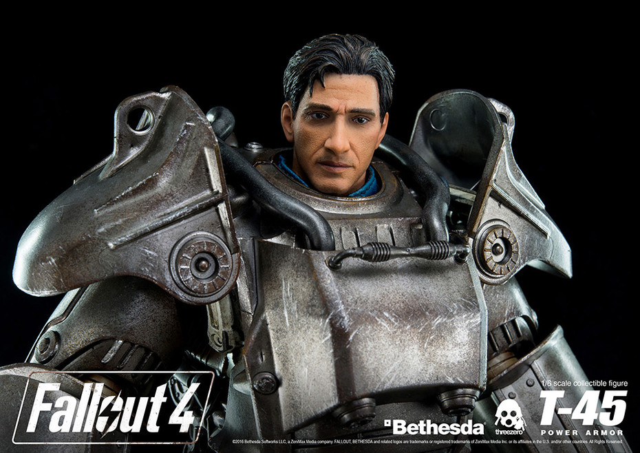 Threezero Fallout 4 T 45 Power Armor 1 6 Action Figure Figures Plastic Kits Otaku Hq