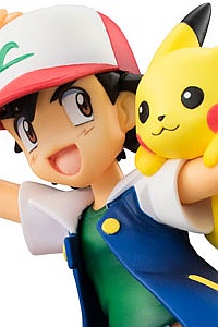 MegaHouse G.E.M. Series Pokemon Ash & Pikachu & Charmander PVC Figure