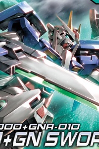 Gundam 00 HG 1/144 GN-0000+GNR-010 00 Raiser + GN Sword III