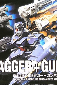 Gundam SEED HG 1/144 GAT-01A1+AQM/E-X04 105 Dagger + Gunbarrel