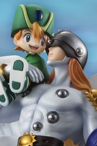 MegaHouse G.E.M. Series Digimon Adventure Angemon & Takaishi Takeru Plastic Figure (Re-release)