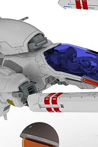 PLUM PMOA R-TYPE FINAL 3 EVOLVED R-9A [ARROW-HEAD] Ver.R-TYPE FINAL 3 EVOLVED 1/100 Plastic Kit (Re-release)