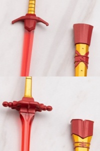 KOTOBUKIYA M.S.G. Modeling Support Goods Virtuous Style 09 Sword Set A Flame Light Ver. Plastic Kit