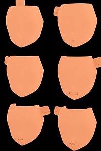 KOTOBUKIYA Megami Device M.S.G 08 Face Set for BUSTER DOLL Skin Colour E 1/1 Plastic Kit
