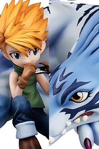 MegaHouse G.E.M. Series Digimon Adventure Garurumon & Ishida Yamato Plastic Figure (3rd Production Run)